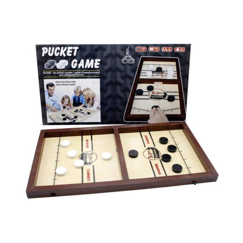 Pucket Game Wooden Carrom Toys Small