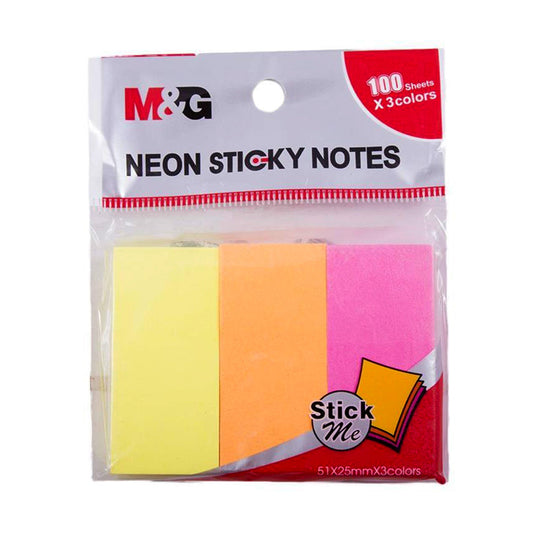 M&G 2×3 Coloured Sticky Notes 3 in 1