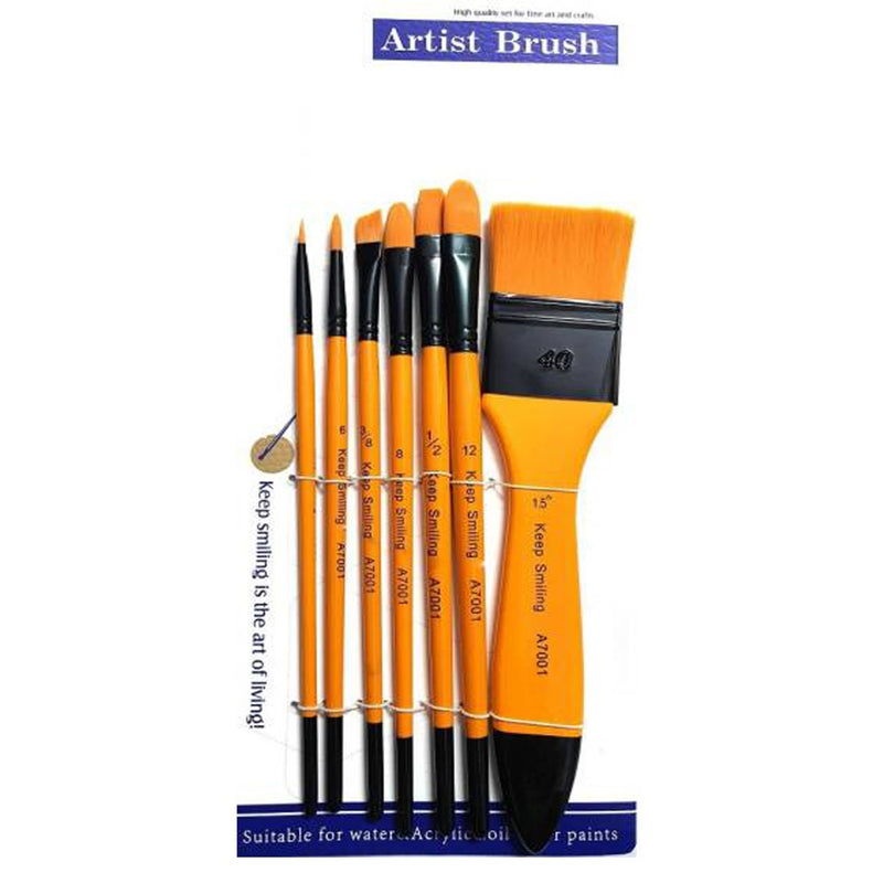 Keep Smiling Artist Brush Set Of 7