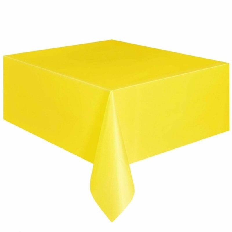 Plastic Table Cover - Large Size, Single Color