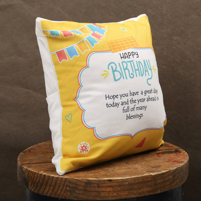 Birthday Blessings Cushion