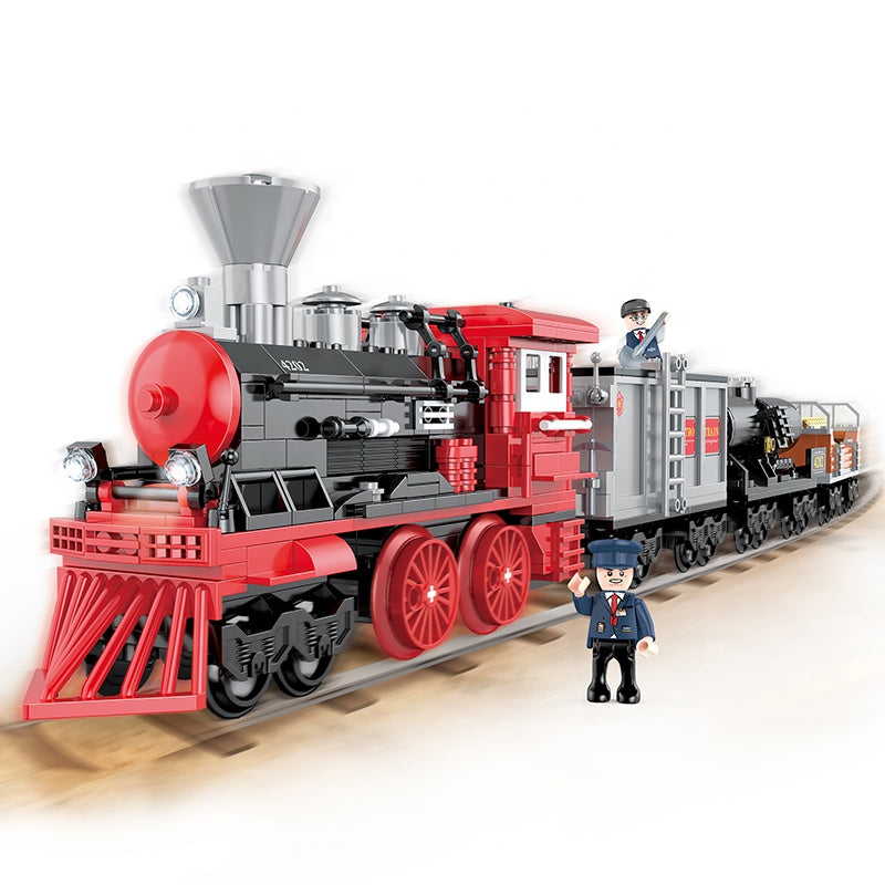 Cogo Retro Train Building Blocks Toy Set For Children