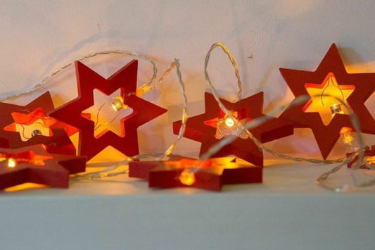 Red Star Fairy Lights