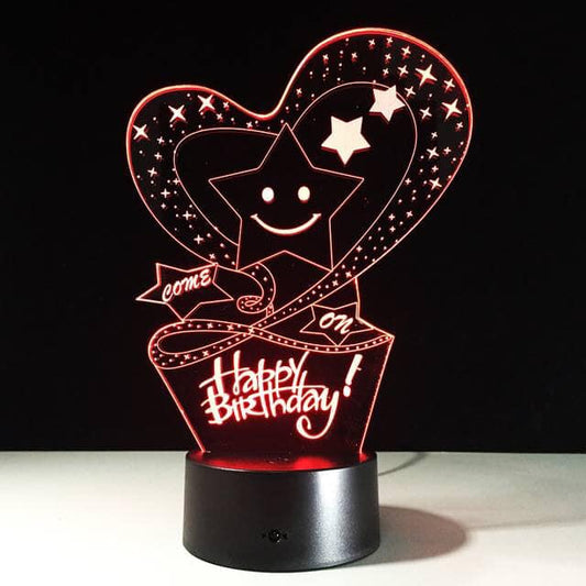 Happy Birthday Night Light Lamp