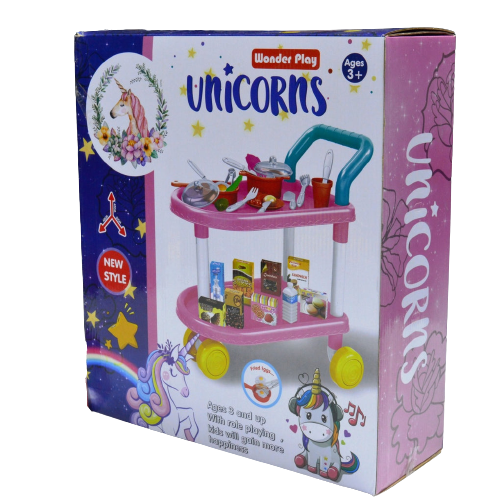 My Little Unicorn Theme Kitchen Cart