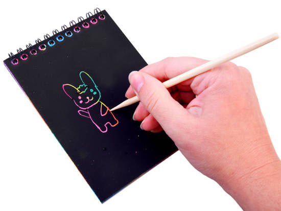 Notebook Rainbow scratch card