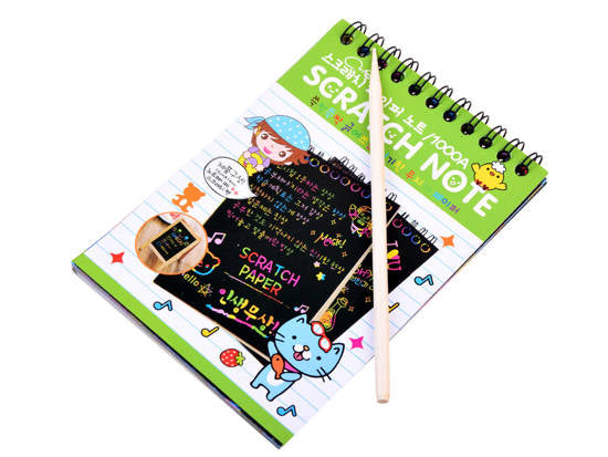 Notebook Rainbow scratch card