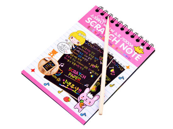 Notebook Rainbow scratch card