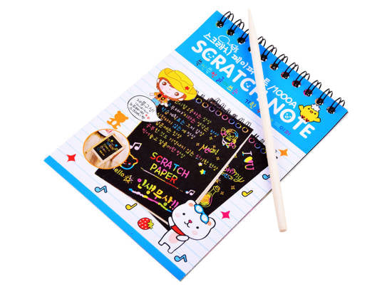 Notebook Rainbow scratch card