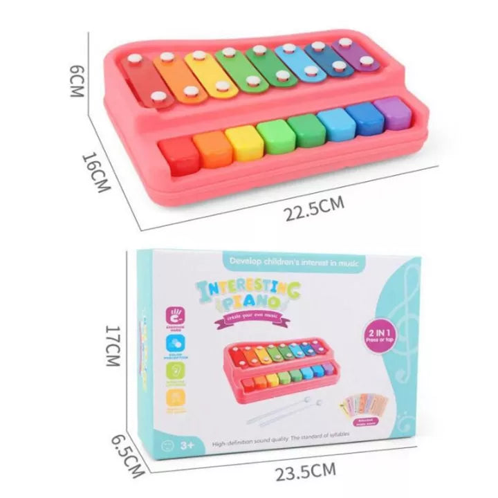 2 In 1 Baby Xylophone Musical Toy