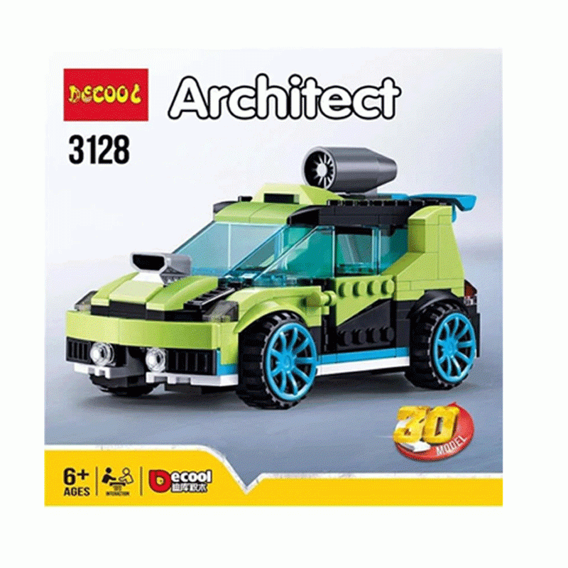 Architect Creator - 30 in 1 - Green Rocket Rally Race Car Building Blocks Set - 3128