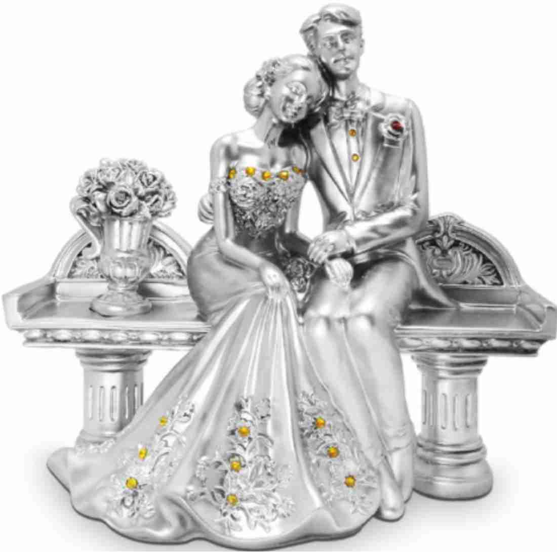 Beautiful Silver Couple Showpiece