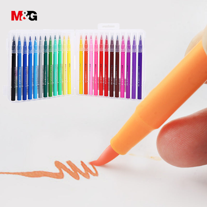 M&G Watercolor Soft Brush Markers Set