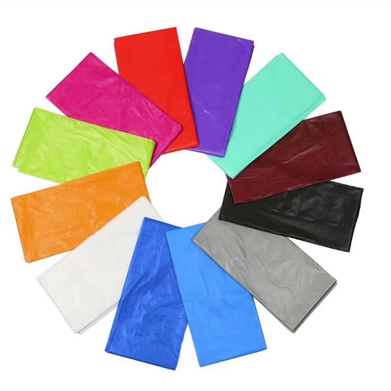 Plastic Table Cover - Large Size, Single Color